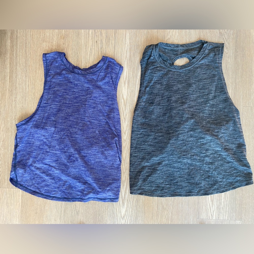 Lululemon silverescent twist tank top bundle size 6